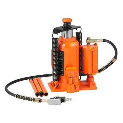 VEVOR Air Hydraulic Bottle Jack, Ton/40000 LBS All Welded Bottle Jack, - mm Lifting Range, Manua