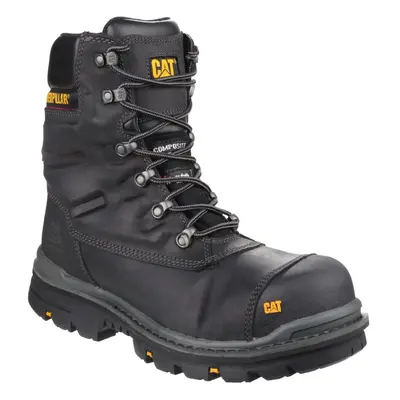 (8 UK, Black) Caterpillar Adults Premier Waterproof Composite Work Boots