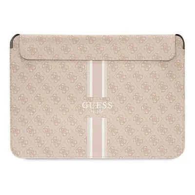 Guess 4G Printed Stripes Laptop Sleeve for 16" MacBook Pink