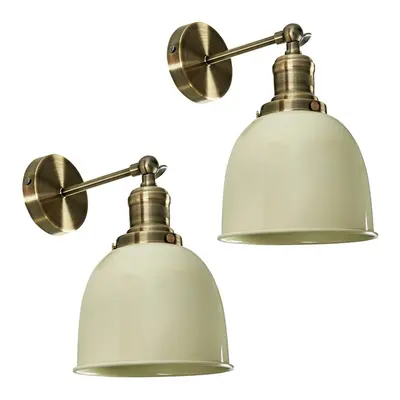 Wihelm Pair of Gold Indoor Wall Light