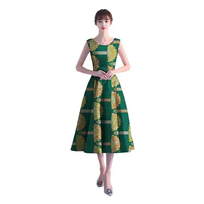 Elegant african dress fashion design women sleeveless dashiki clothes ladies limited edition par