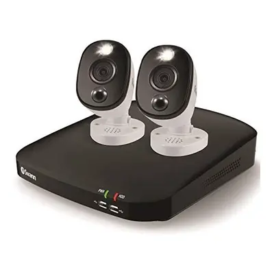 Swann CCTV System - Channel 1080p DVR with x 1080p Warning Light Bullet Cameras & 1TB HDD