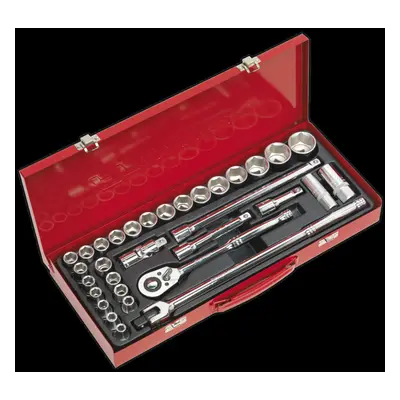 Socket Set 32pc 1/2"Sq Drive 6pt WallDrive® - Metric/Imperial