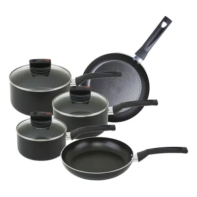 Prestige Safecook Cookware Gift Set in Black - Saucepans & Fry Pans - Pack of