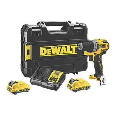 DEWALT DCD701D2-GB 12V BRUSHLESS COMPACT DRILL DRIVER WITH X 2AH BATTERIES