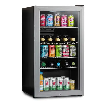 Subcold Super85 LED Undercounter Fridge | 85L Drinks Fridge - Silver