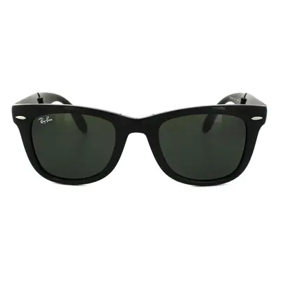 Ray-Ban Sunglasses Folding Wayfarer Black Green Medium 50mm