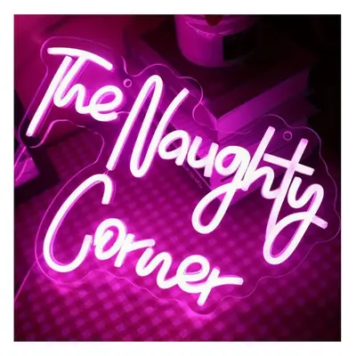 The Naughty Corner Neon Sign Girls Room Home Bar Art Wall Decor Party