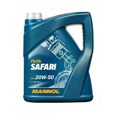 5L MANNOL Safari SAE 20W50 Classic Mineral Engine Oil API SN/CH-4