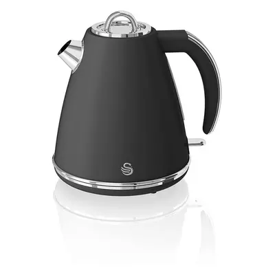 ( Black) Swan SK19020ON, Retro 1.5 Litre Jug Kettle with Degree Rotational Base, 3KW, Orange