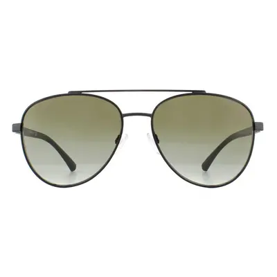 Emporio Armani Sunglasses EA2079 30018E Matte Black Green Gradient