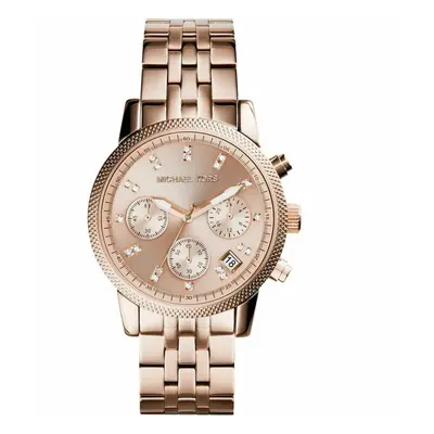 Michael Kors Ritz Ladies WatchÂ¦Chronograph DialÂ¦Rose Gold Bracelet BandÂ¦MK6077