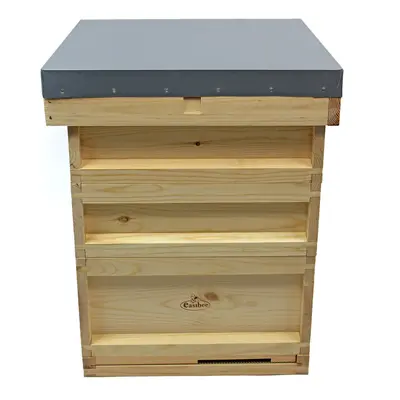 National Bee Hive in Pine with Flat roof and Super Brood Easibee