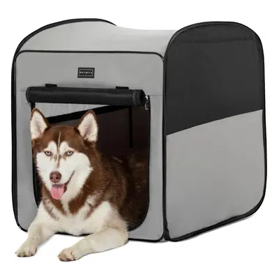 Dog Travel Crate for Meduim and Large Dogs,Soft Dog Crate for Travel and Car Use - Pop Up Design