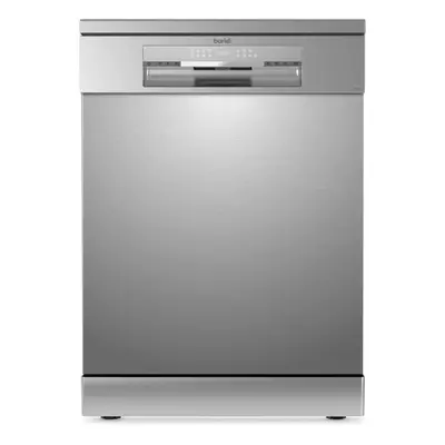 60cm Freestanding Dishwasher, Place Settings, Programs, LED Display, Silver - DH167