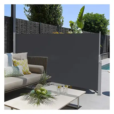 Outdoor Retractable Side Awning Garden Patio Privacy Screen Windbreak Sunshade