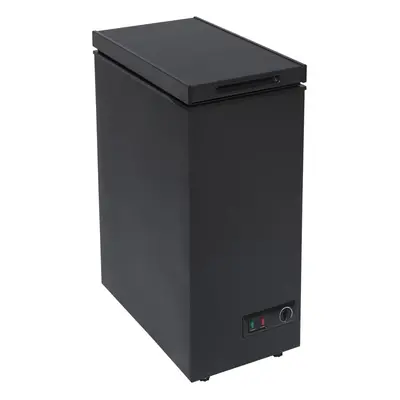 36cm Black Chest Freezer, Freestanding Slimline Compact - SIA CHF60B