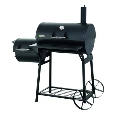 Tepro Biloxi Offset BBQ Pit Barrel Smoker - Black