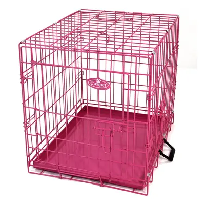 Dog Puppy Metal Training Cage in Pink 36in Actiaspet