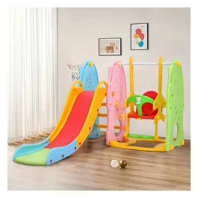 Colourful Toddler Swing and Slide Playset Indoor Outdoor