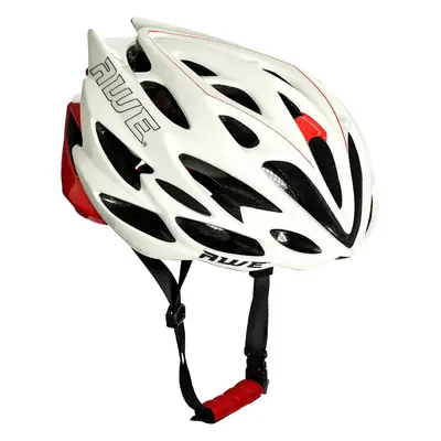 AWE AWESpeed In Mould Adult E-Bike/Bike Road Racing Helmet 58-61cm White/Red CE EN1078 APPROVED