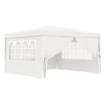 vidaXL Professional Party Tent with Side Walls 4m White Garden Canopy Gazebo