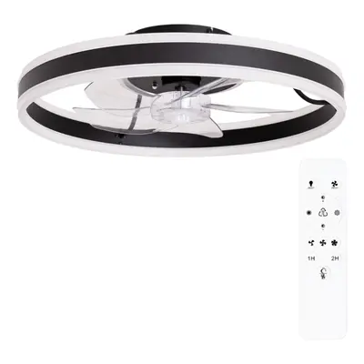 ValueLights Integrated LED Ceiling Fan with Remote Control, Clear Blades, Timer and Speed Functi