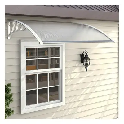 (L120*W80*H23.8) Door Canopy Awning Window Rain Snow Shelter Curved Sheet