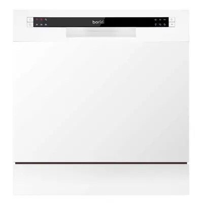 Compact Tabletop Dishwasher Place Settings, Programmes, Low Noise, 8L Cycle - White - DH86