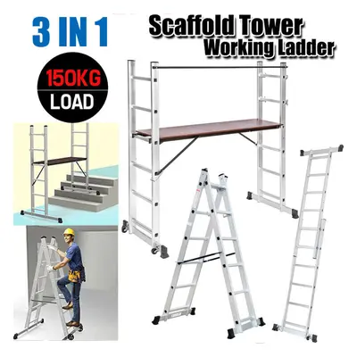 Aluminium Scaffolding Ladder Work Platform IN Multi-purpose Ladder