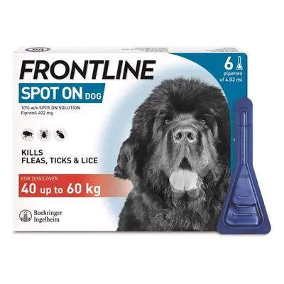 Frontline Spot On Extra Large Dog 40kg+ Pipettes