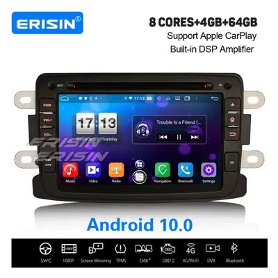 8-Core Android 10.0 Navi Car Stereo CarPlay DSP Renault Dacia Dokker Lodgy Duster Logan Sandero