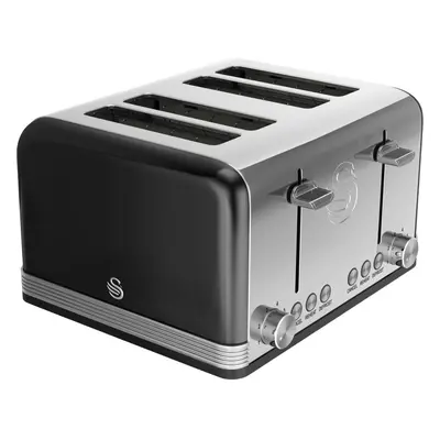 Swan Retro ST19020BN Slice Toaster - Black