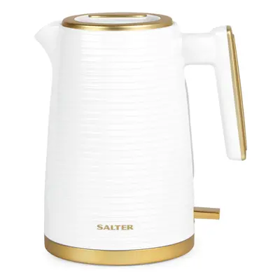 Salter EK5031WHT Palermo Electric 1.7L Kettle - 3000W Rapid Boil, Swivel Base, Auto Shut-Off, Bo