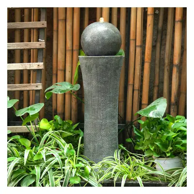 Garden Fountain Ball Water Feature with LED Light