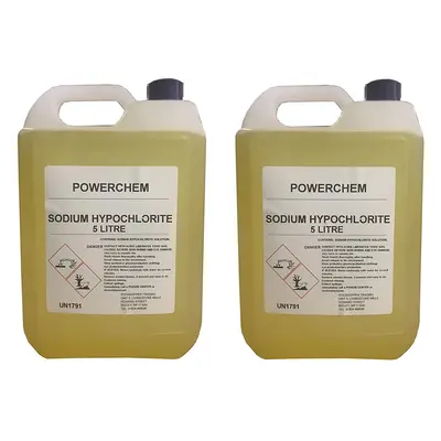 (10L) Sodium Hypochlorite 14-15% HIGH Strength Patio Block Paving Driveway Cleaner | Algae Weed 