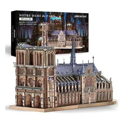 3D Metal Puzzles Jigsaw, Notre Dame Cathedral Paris DIY Model Building Kits Toys