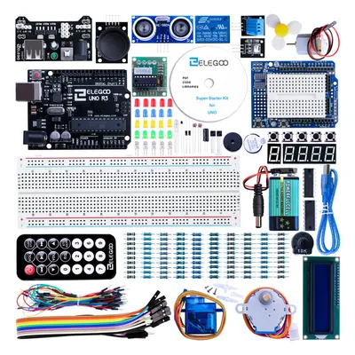 ELEGOO UNO R3 Project Super Starter Kit Compatible with Arduino IDE with Tutorial, 5V Relay, UNO