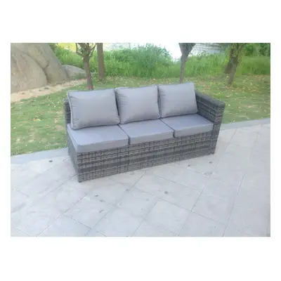 Fimous Seater Single Arm Rest Rattan Sofa Garden Furniture Left Side