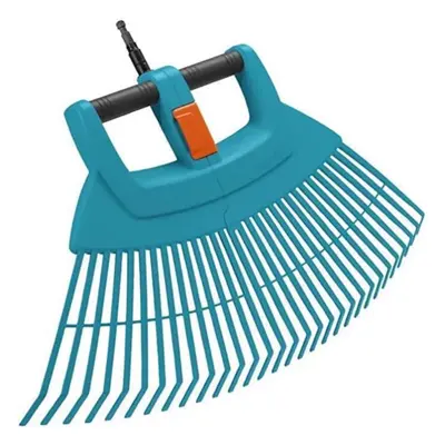 GARDENA Combisystem plastic Sweep vario: The extra wide garden rake for raking leaves and garden