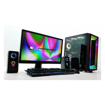 Gaming PC Bundle 24" Liquid Cooler RTX i7-7700 1TB M.2 32GB DDR4