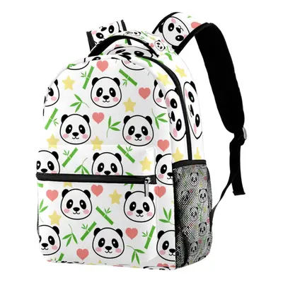 Lightweight Laptop Daypack Cute Panda Backpack College Schoolbag Travel Casual Rucksack for Wome