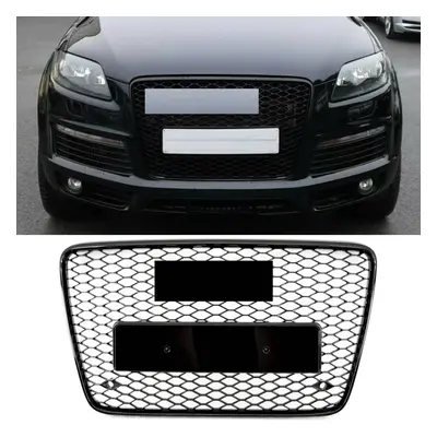 Audi Q7 Front Bumper Grille Honeycomb Gloss Black RSQ7 Style