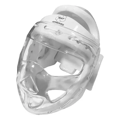 (Large ) WKF KARATE COMEPTITION APPROVED WHITE HEAD GUARD