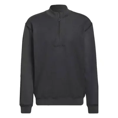 (M) Adidas Sweatshirt Loopback Cotton 1/4 Zip Carbon