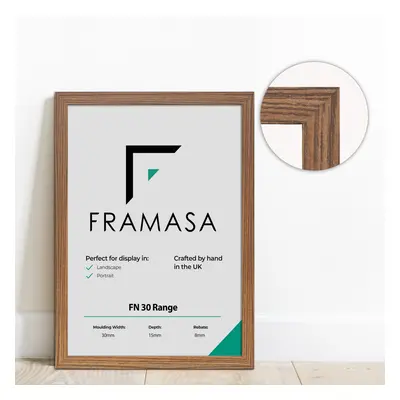 (Dark Oak, 120x80 CM) The Photo Factory Frame | Wooden Photo & Art Frames