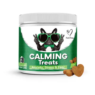 NutriPaw Calming Dog Treats - Stress, Anxiety, Fear - Chews