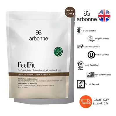 Arbonne FeelFit Pea Protein Shake - Chocolate Flavour 1.25kg