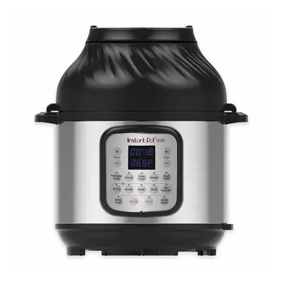 Instant Pot qt. Duo Crisp Stainless Steel Pressure Cooker, Black & Silver