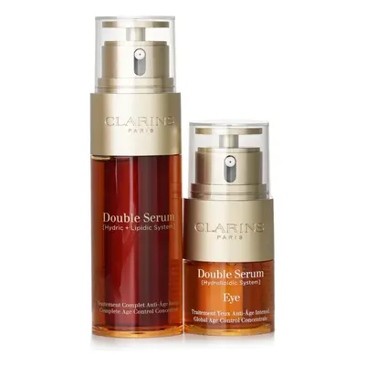 Clarins Double Serum Face & Eye Set: Double Serum 50ml/1.6oz + Double Serum Eye 20ml/.06oz 2pcs